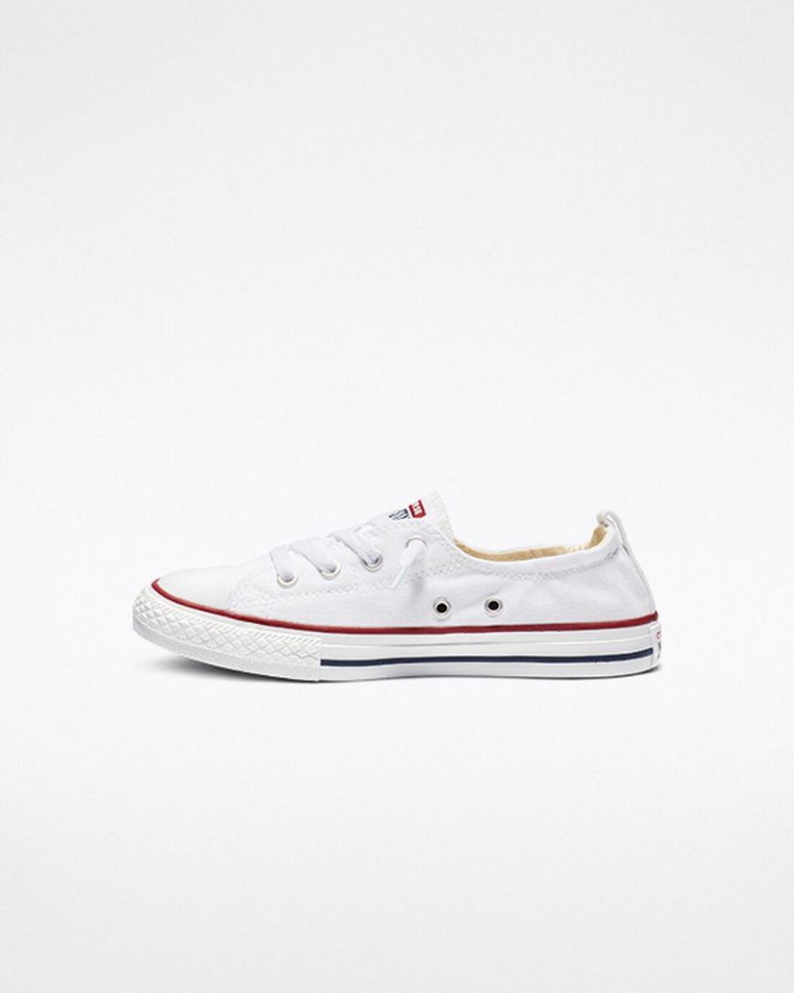 Pantofi Slip On Fete Converse Chuck Taylor All Star Shoreline Albi | RO VZNTW164